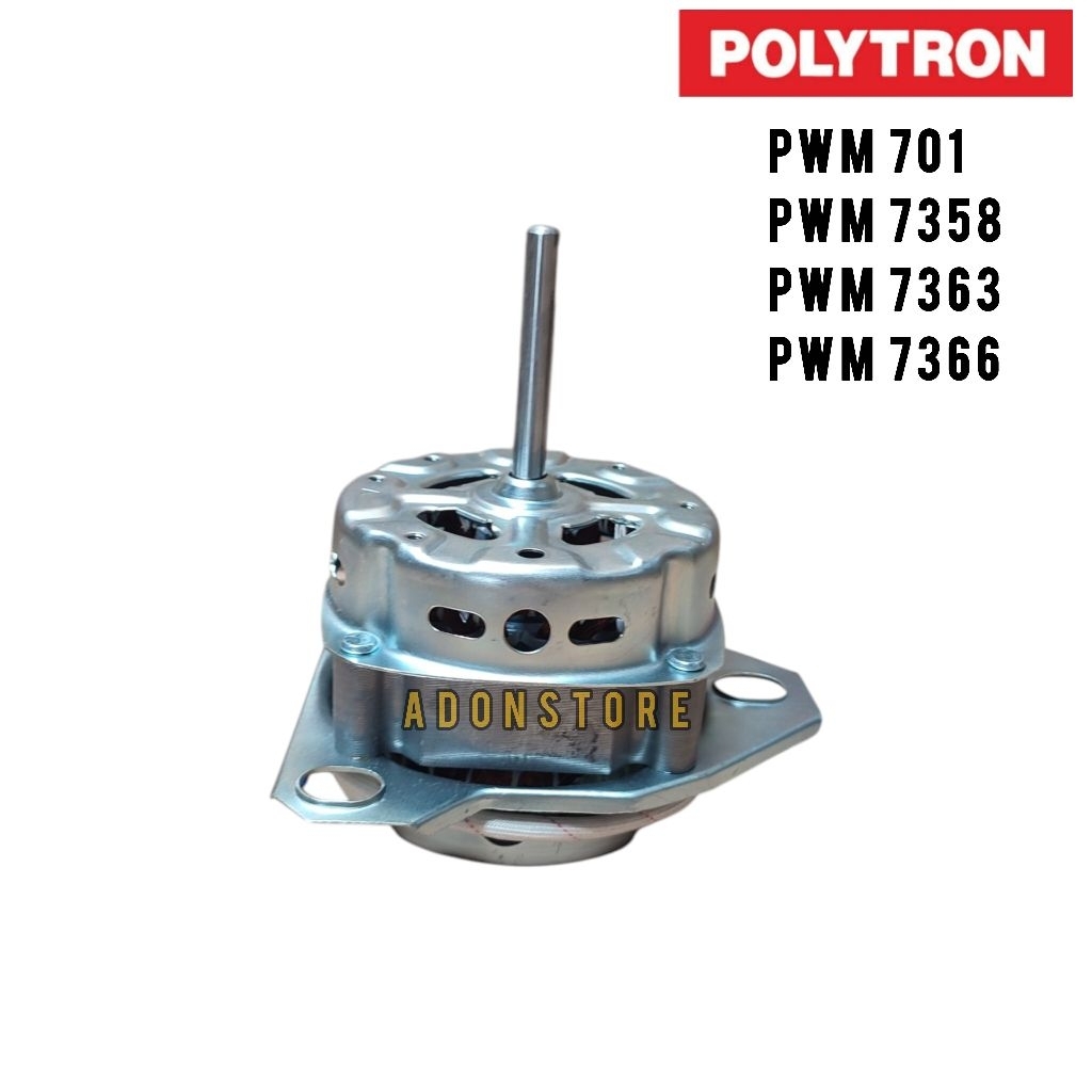 DINAMO WASH POLYTRON 7 KG PWM 701 7358 7363 7366 / MOTOR PENCUCI MESIN CUCI 2 TABUNG POLYTRON PWM701