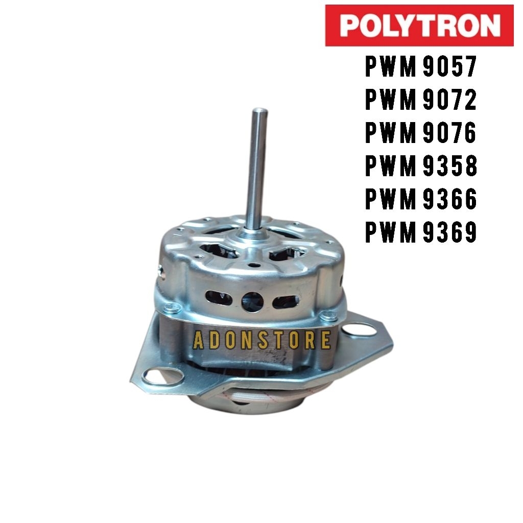 DINAMO WASH POLYTRON 9 KG PWM 9057 9072 9076 9358 9366 9369 / MOTOR PENCUCI MESIN CUCI 2 TABUNG POLY