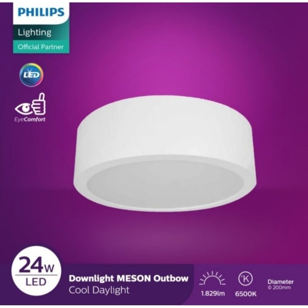 Philips MESON Downlight Outbow 24w Led panel OB Tempel Plavon 59474