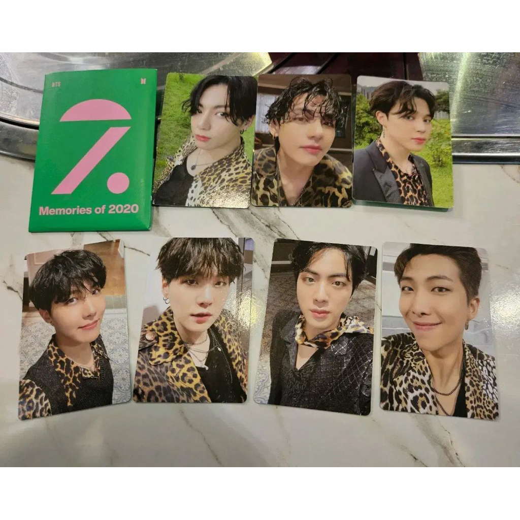 Official Photocard PC BTS Taehyung Seokjin Jhope Memories 2020 Digicode