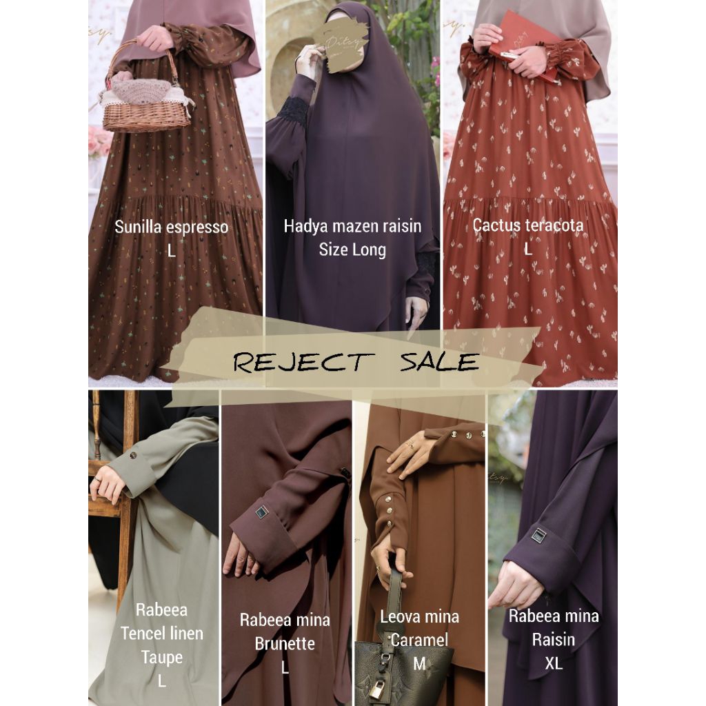 DITSY NIGHTGOWN, SLEEPWEAR & DITSY MOSLEM REJECT SALE