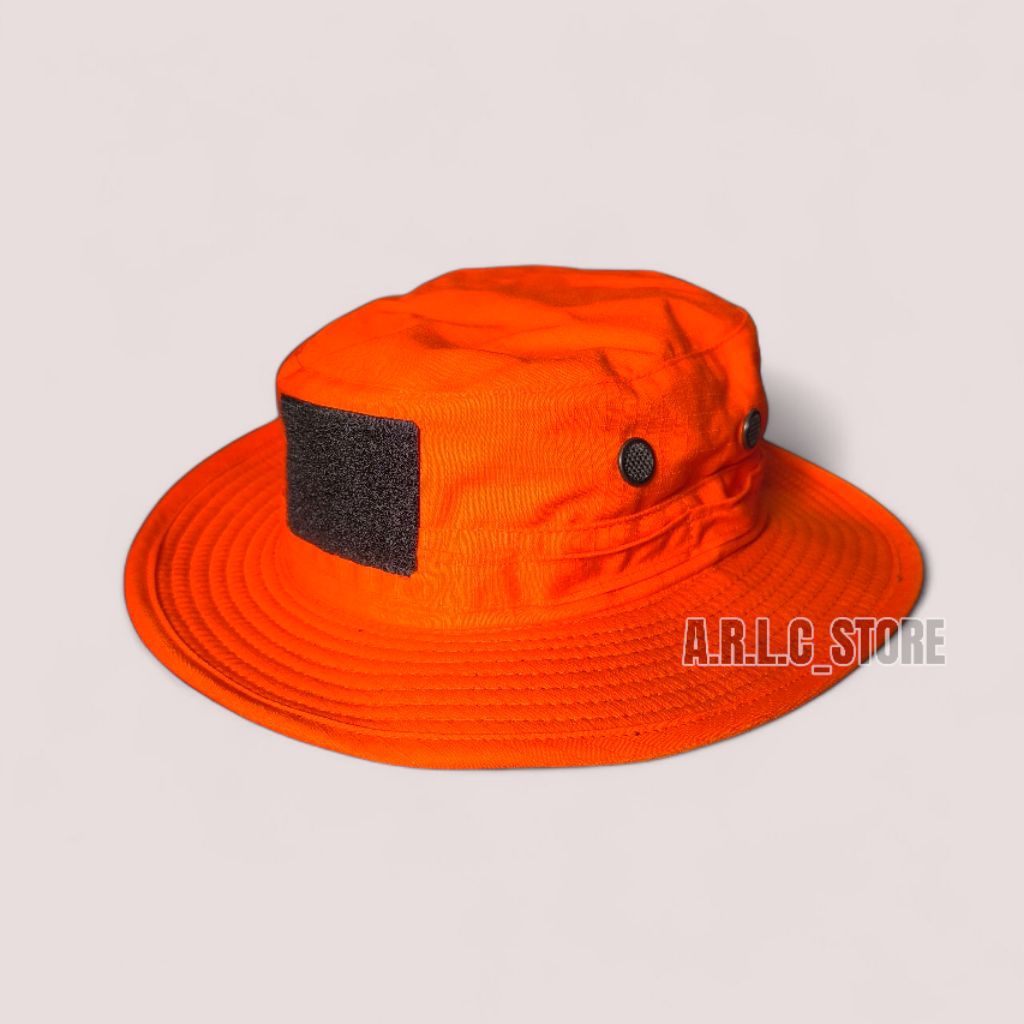 topi rimba outdoor tactical orange bpbd bnpb rescue sar full kawat ripstop cotton lapangan
