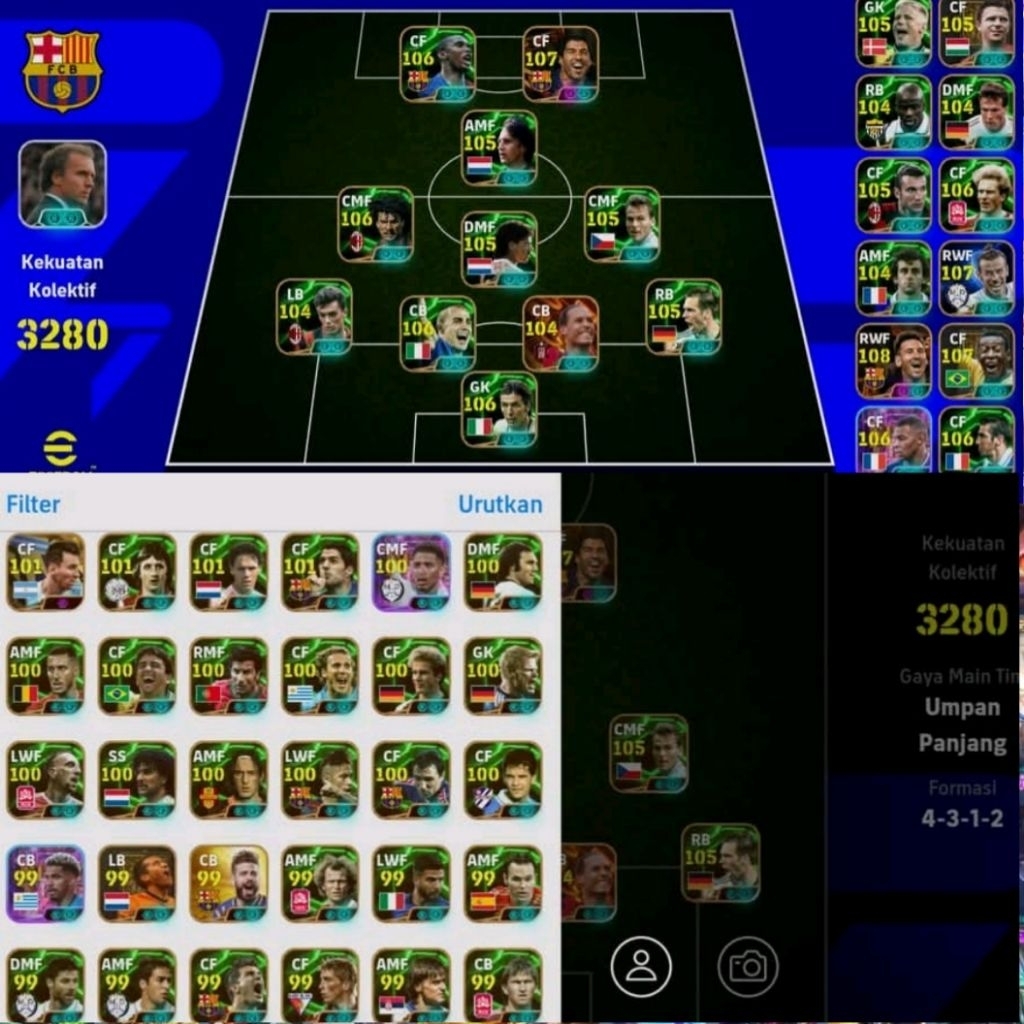 Jual akun eFootball Mobile murah 2026