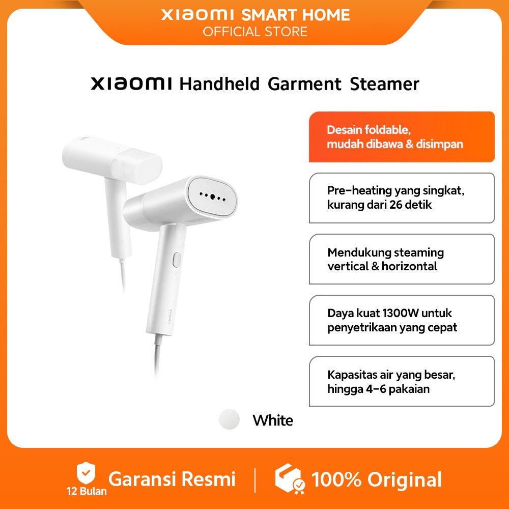 Xiaomi MJGTJ02LF Setrika Uap Portabel Handheld Garment Steamer