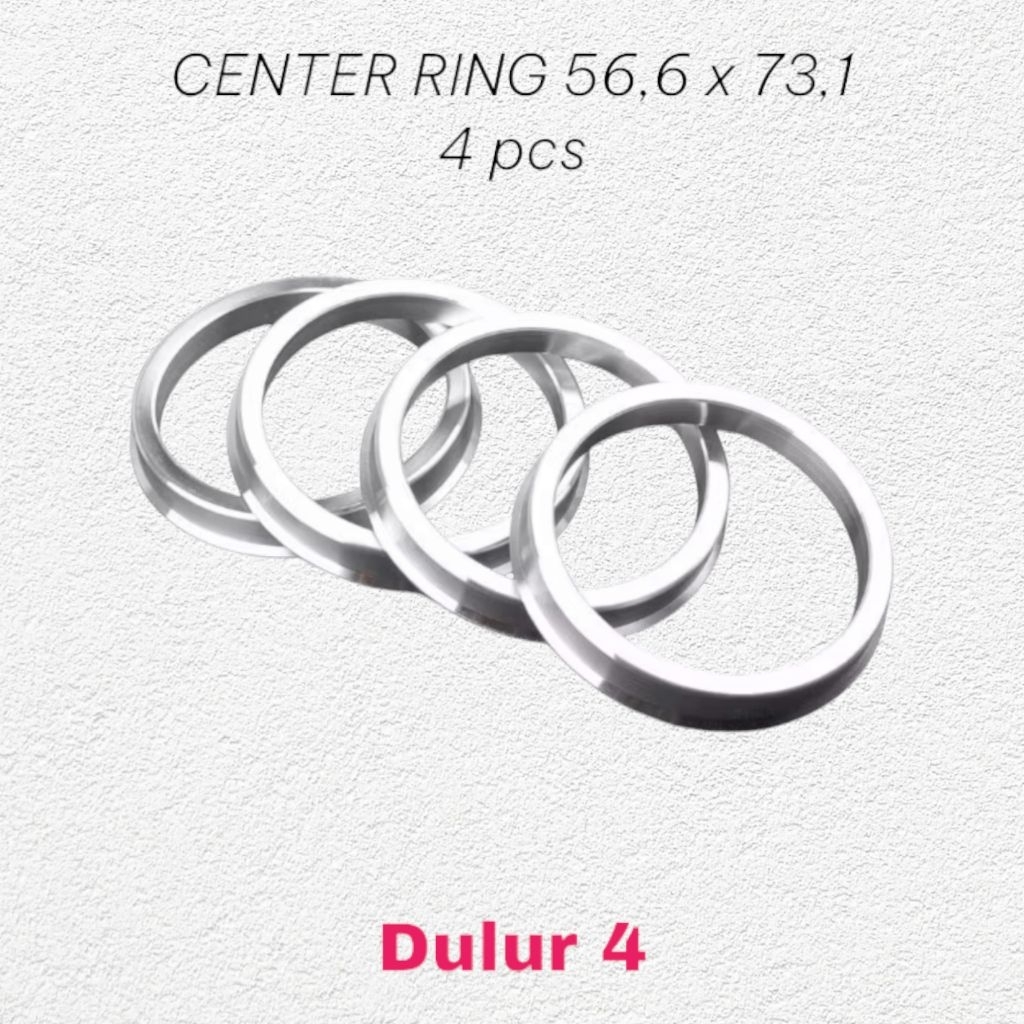 Center Ring Velg (4pcs) 56,6x73,1 untuk All Wuling (kecuali confero), Chevrolet spin