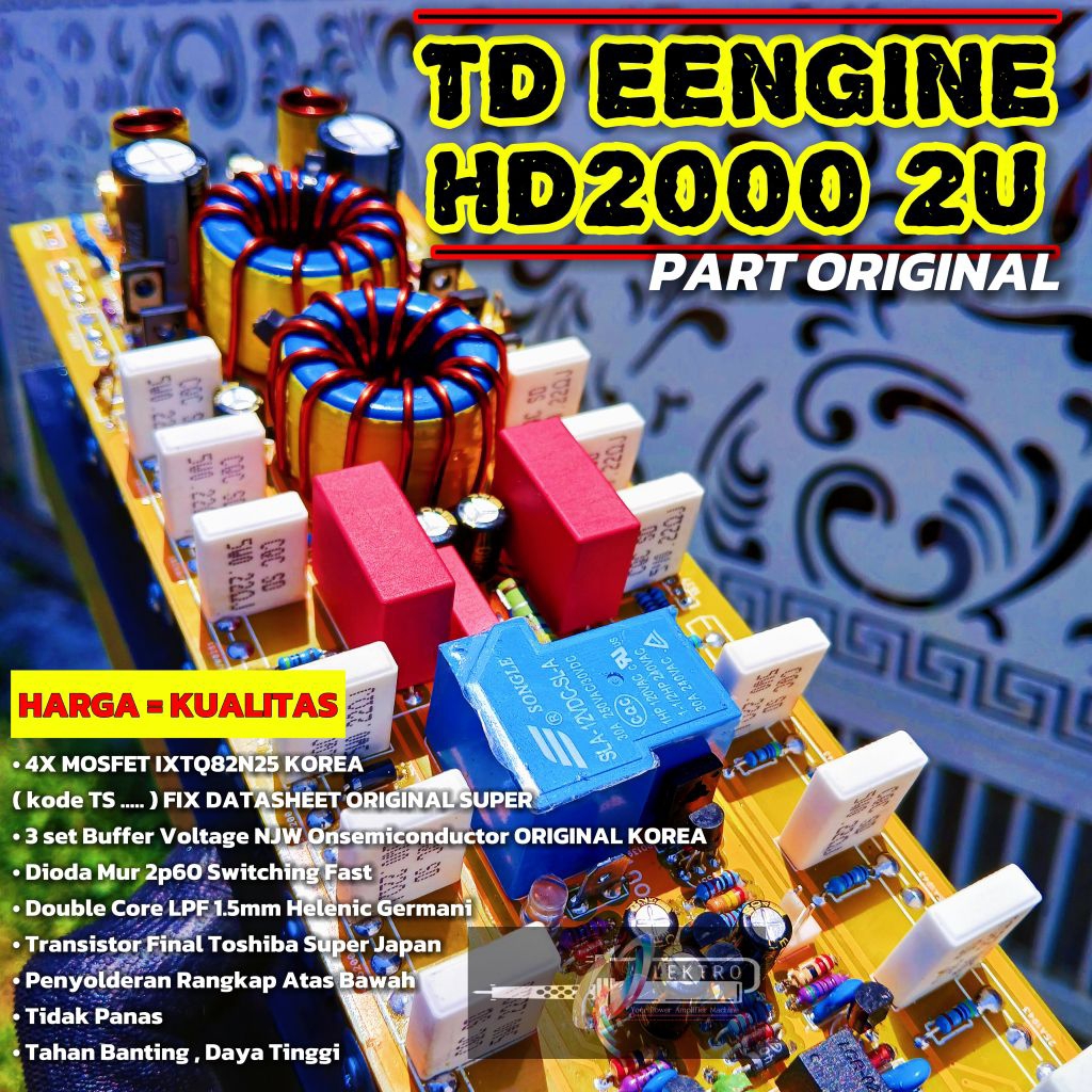 Driver Amp TD CLASS E- ENGINE HD2000 | EENGINE 2U  Tracking Digital | Clonning Built up | PART PREMI