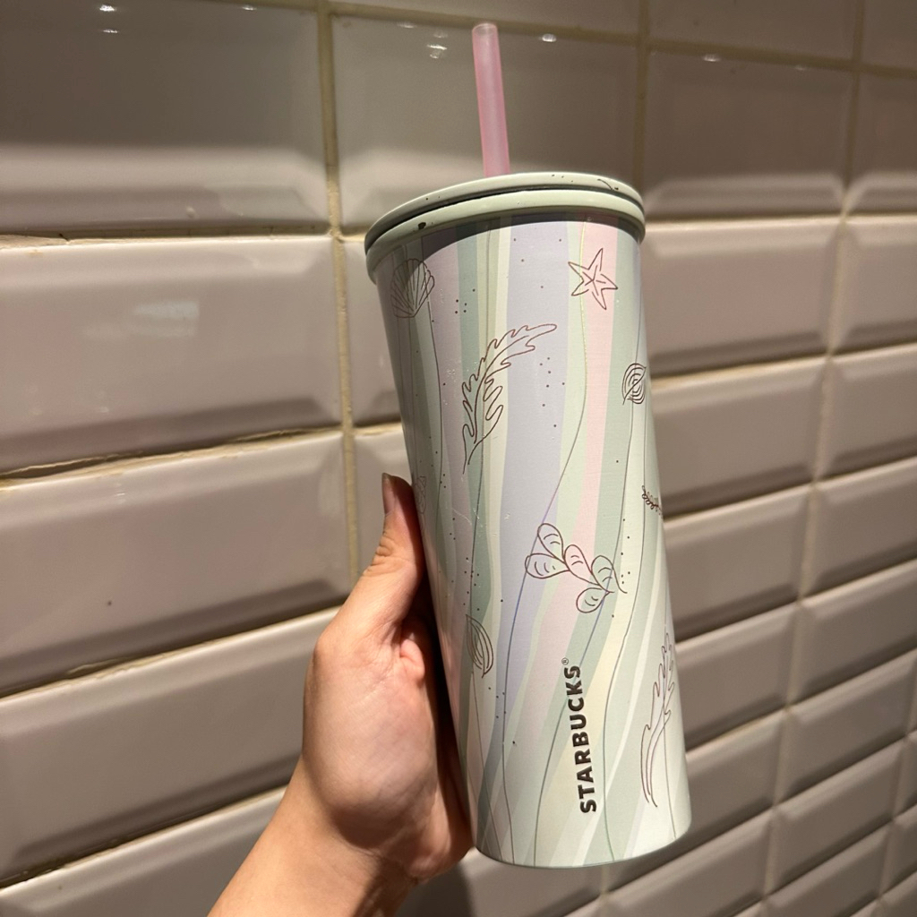 Preloved Tumbler Starbucks Mint Under The Sea Anniversary 2021 Edition Original Starbucks