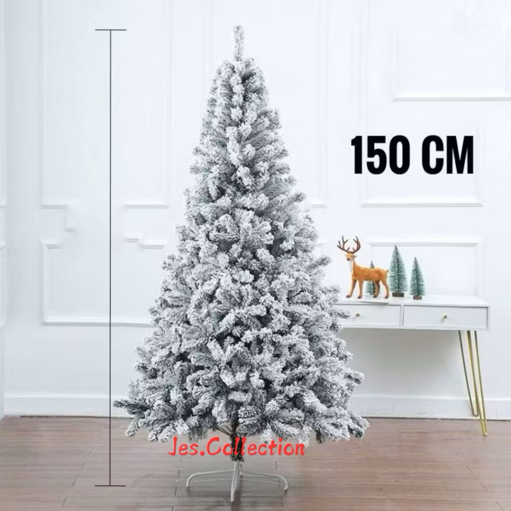 Pohon Natal Full Snow Lebat 150cm-Pohon Natal Salju Lebat - Pohon Natal Full Salju