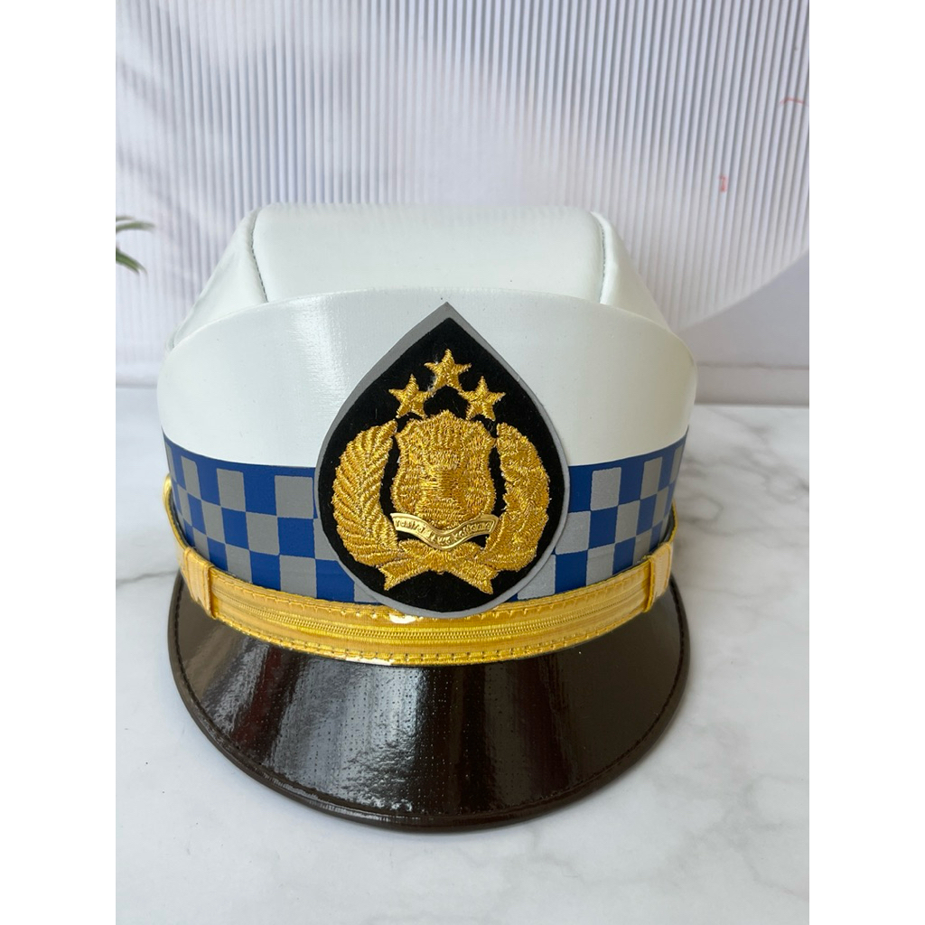 PET PAMA LANTAS POLWAN TERBARU MERK HM MAWARDI SUKABUMI ORIGINAL | Topi Pama lantas polwan merek Maw