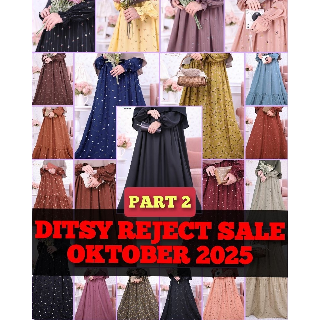reject sale ditsy Oktober 2025 XS S M L XL XXL Baca deskripsi