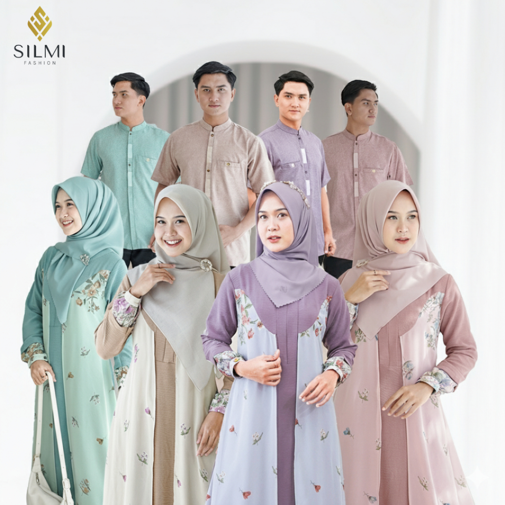 SILMI - Gamis Couple Pasangan Kekinian Nathan Thania