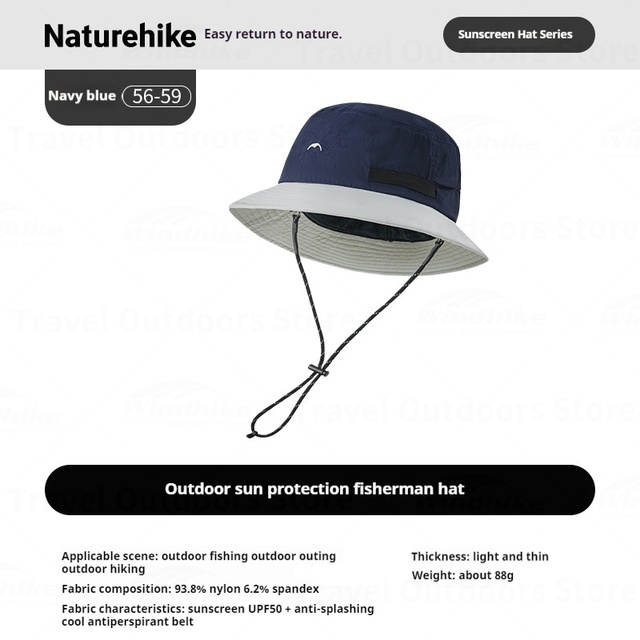TOPI BUCKET OUTDOOR FISHERMAN HAT ANTI-UV NATUREHIKE CYY2551FS013