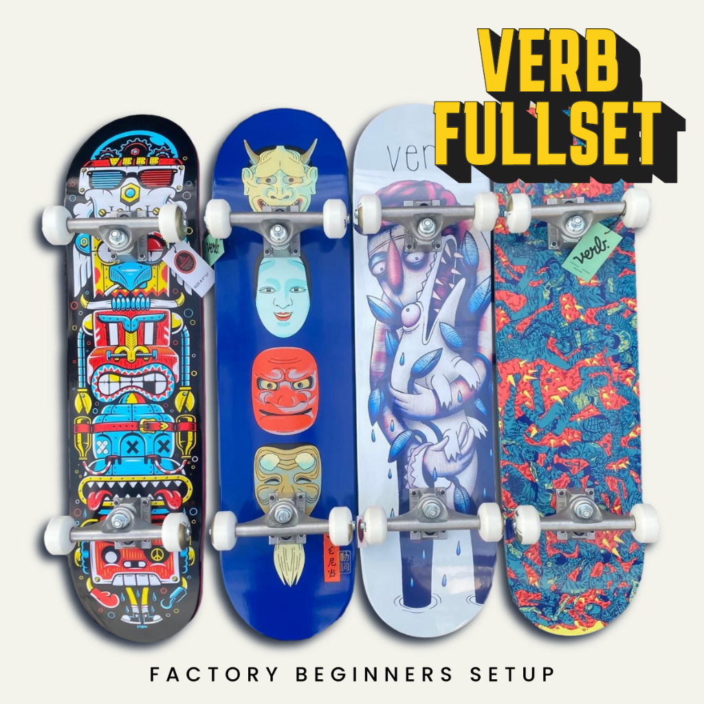 Skateboard Verb Pemula truckset Intl Mix fullset