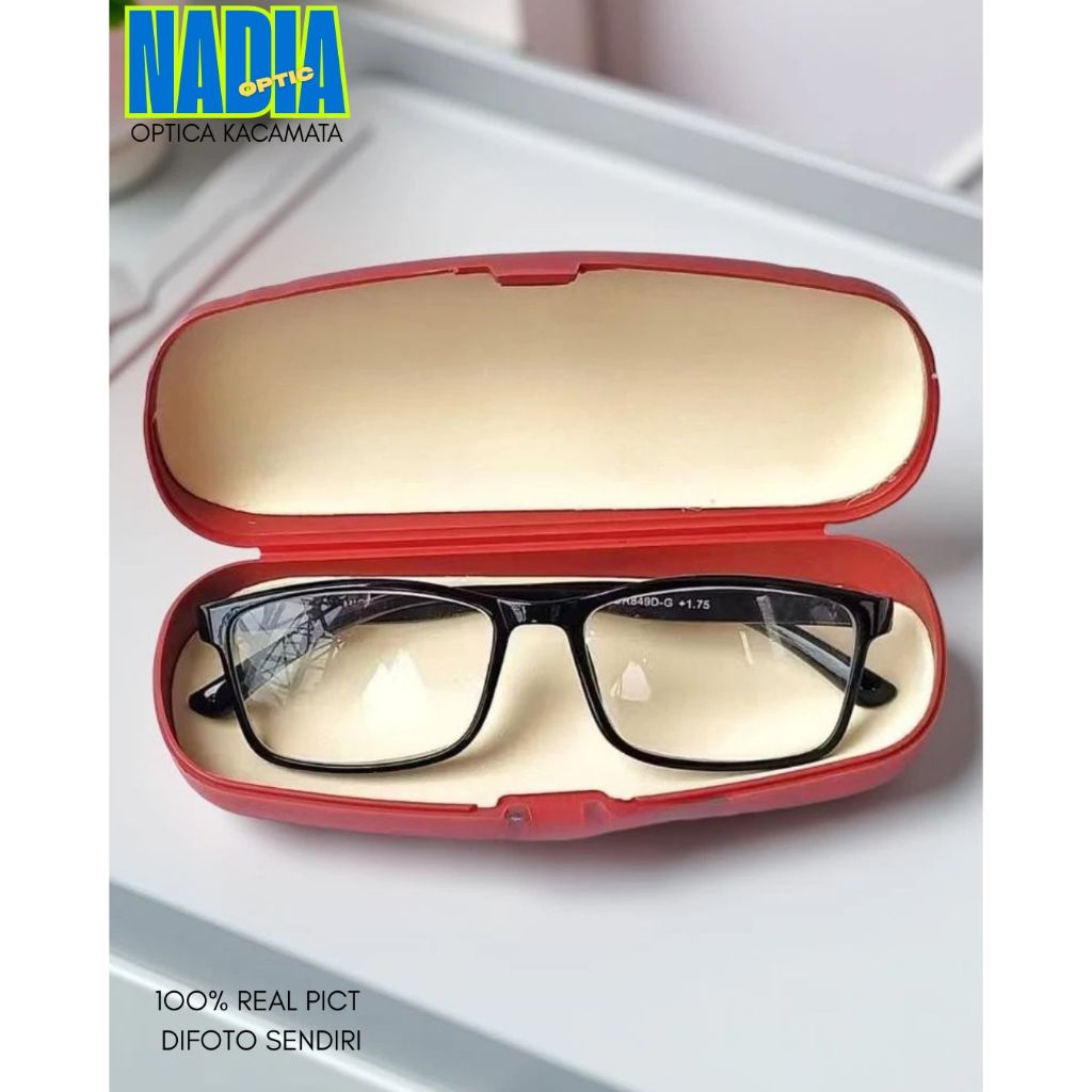 KACAMATA BACA LENSA PLUS 1.00 SAMPAI PLUS 3.00 UNTUK RABUN DEKAT BONUS BOX DAN LAP