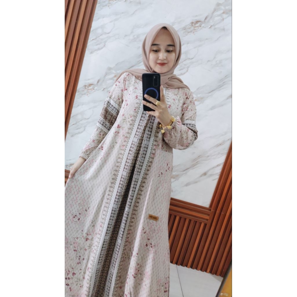 Gamis Mewah 100 Ribuan Bahan Rayon Twill Adem Bisa Untuk Seragam