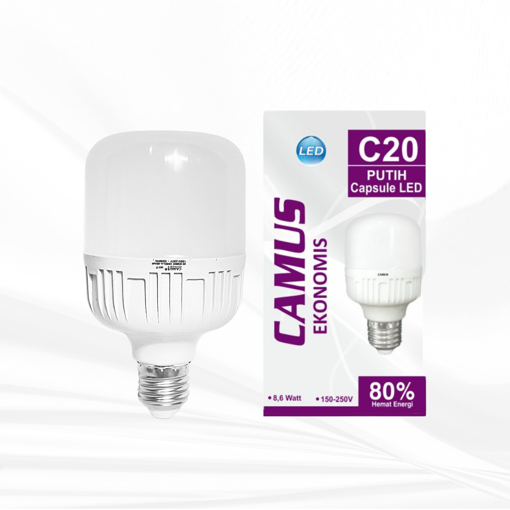 Lampu LED Kapsul 20W Putih Murah CAMUS