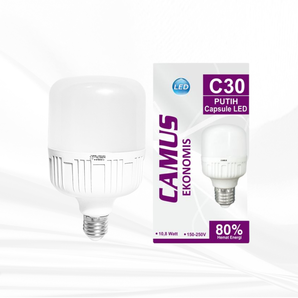 Lampu LED Kapsul 30W Putih Murah CAMUS