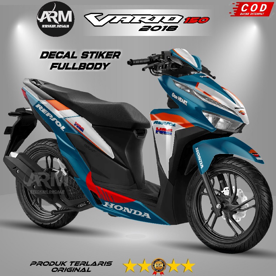 DECAL STICKER ALL NEW VARIO 125 / 150 FULLBODY STIKER NEW VARIO FACELIFE CUSTOM REPSOL FULL BODY DEK
