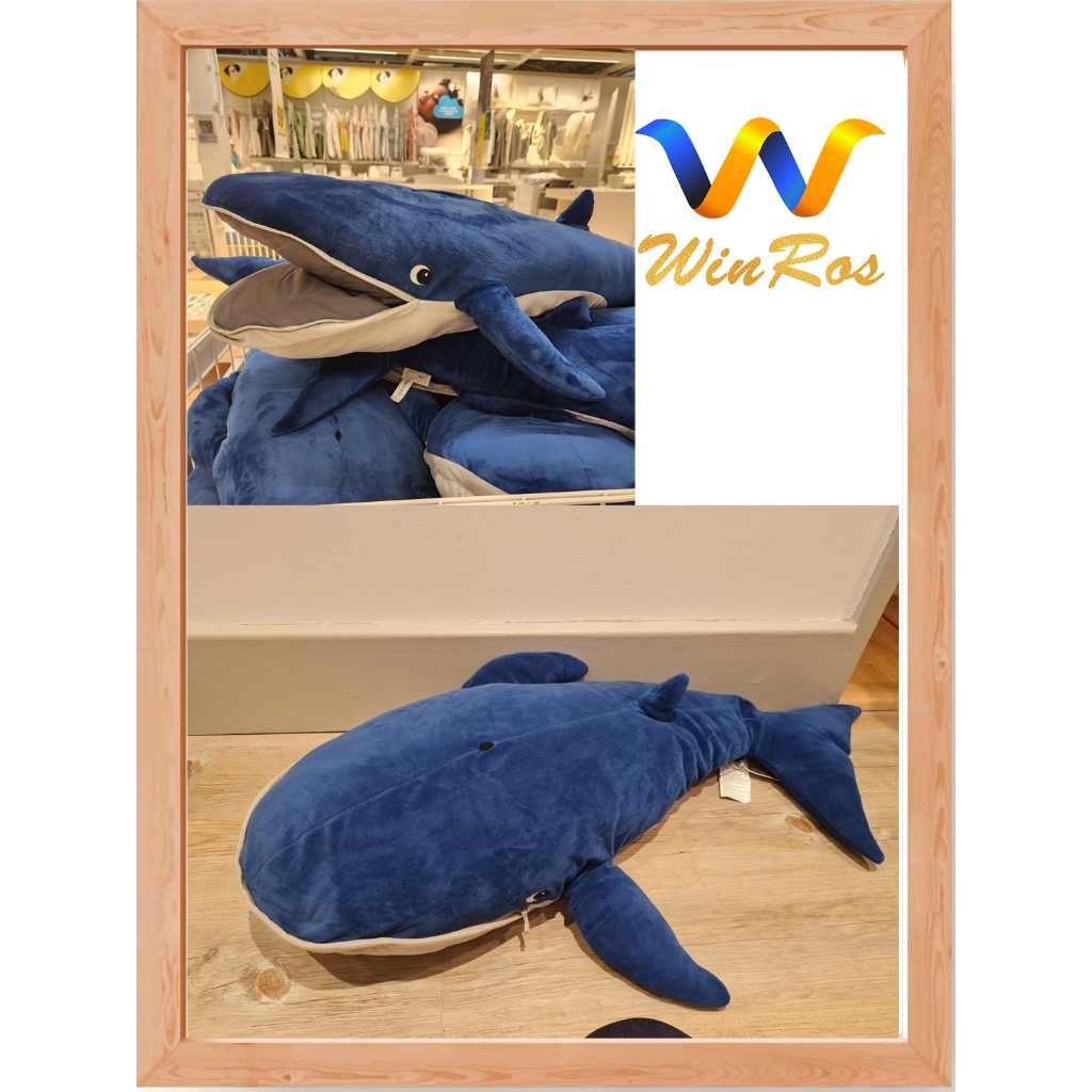 Boneka BLAVINGAD paus biru 100 cm