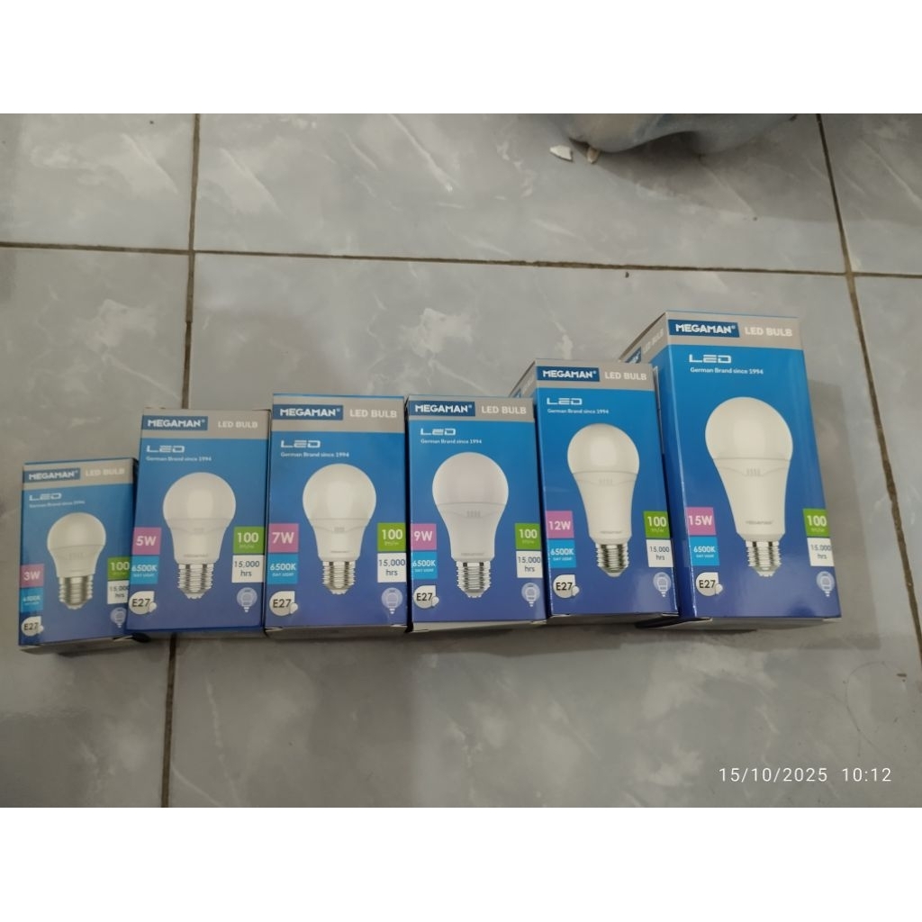 lampu megaman warna putih