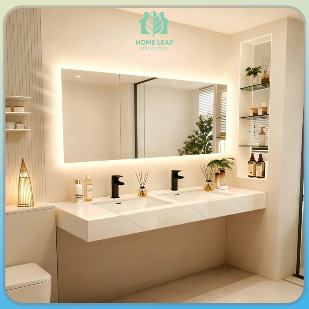 HOME LEAF - Cabinet wastafel Wastafel Kabinet Set Rock Beam Stone wastafel cabinet Kabinet Wastafel 