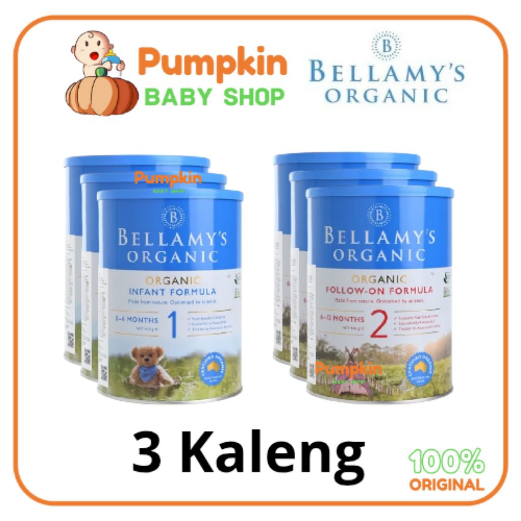 Paket 3 Kaleng Bellamys Organic Susu Formula Step 1 / 2