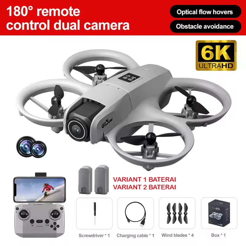 Drone GT3 / i1 PRO FPV Camera 180° HD Sensor Anti Nabrak Drone Toys Hobby Mainan