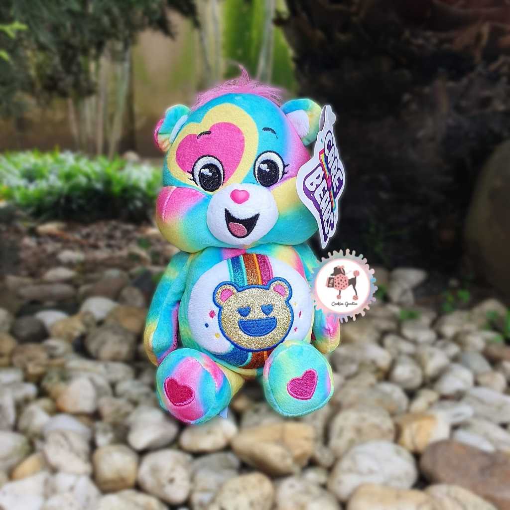 Care Bears Tie Dye Glitter Good Vibes Bear 24cm