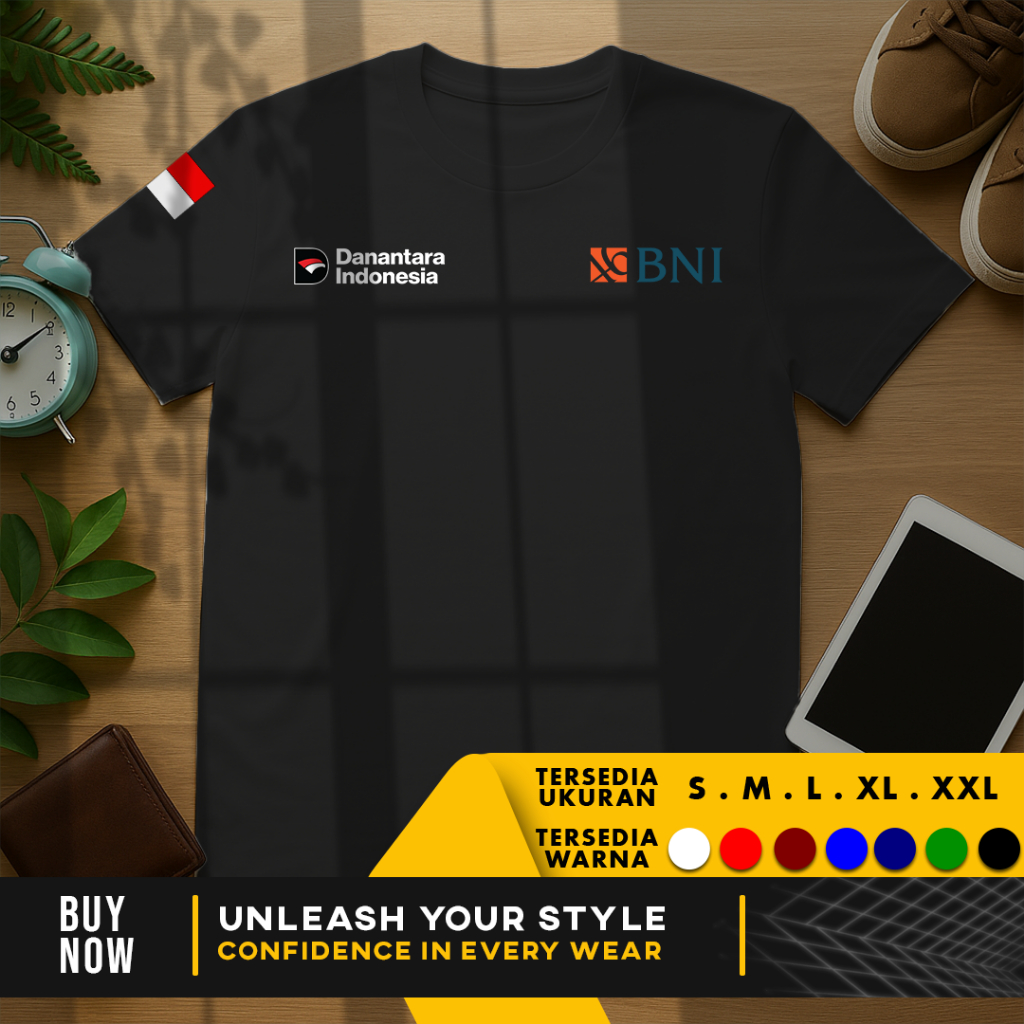 Kaos Baju bank BNI Danantara Indonesia Terbaru | Cotton Combed 30s