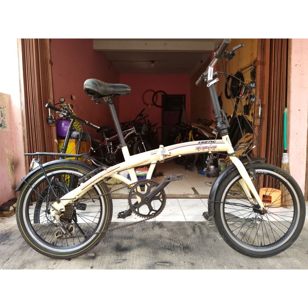 Sepeda Lipat Seken Exotic UK 20 Inch Speed 6 Siap Pakai