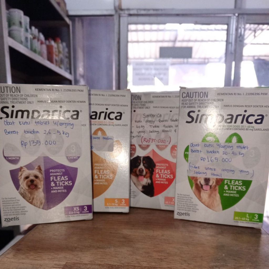 Simparica obat kutu untuk anjing