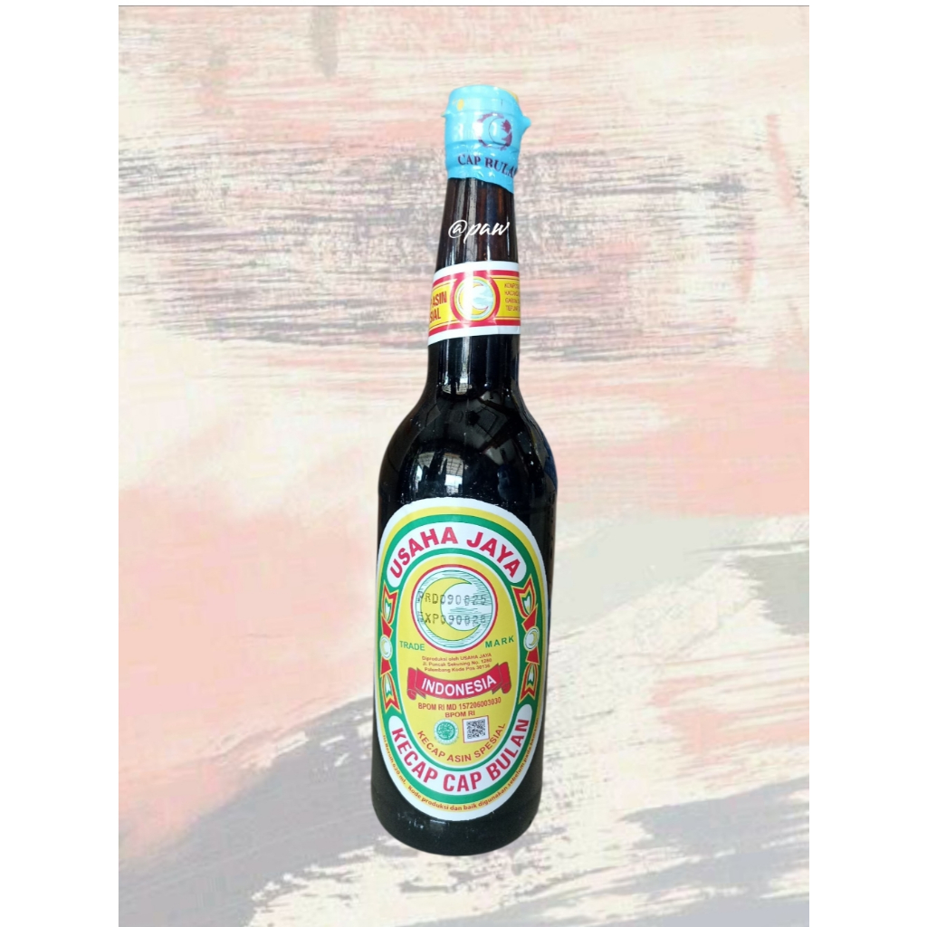 Kecap Asin Spesial Cap Bulan 620 ml Besar Tutup Plastik / Kecap Asin Botol Tutup Kuning 620ml /Kecap