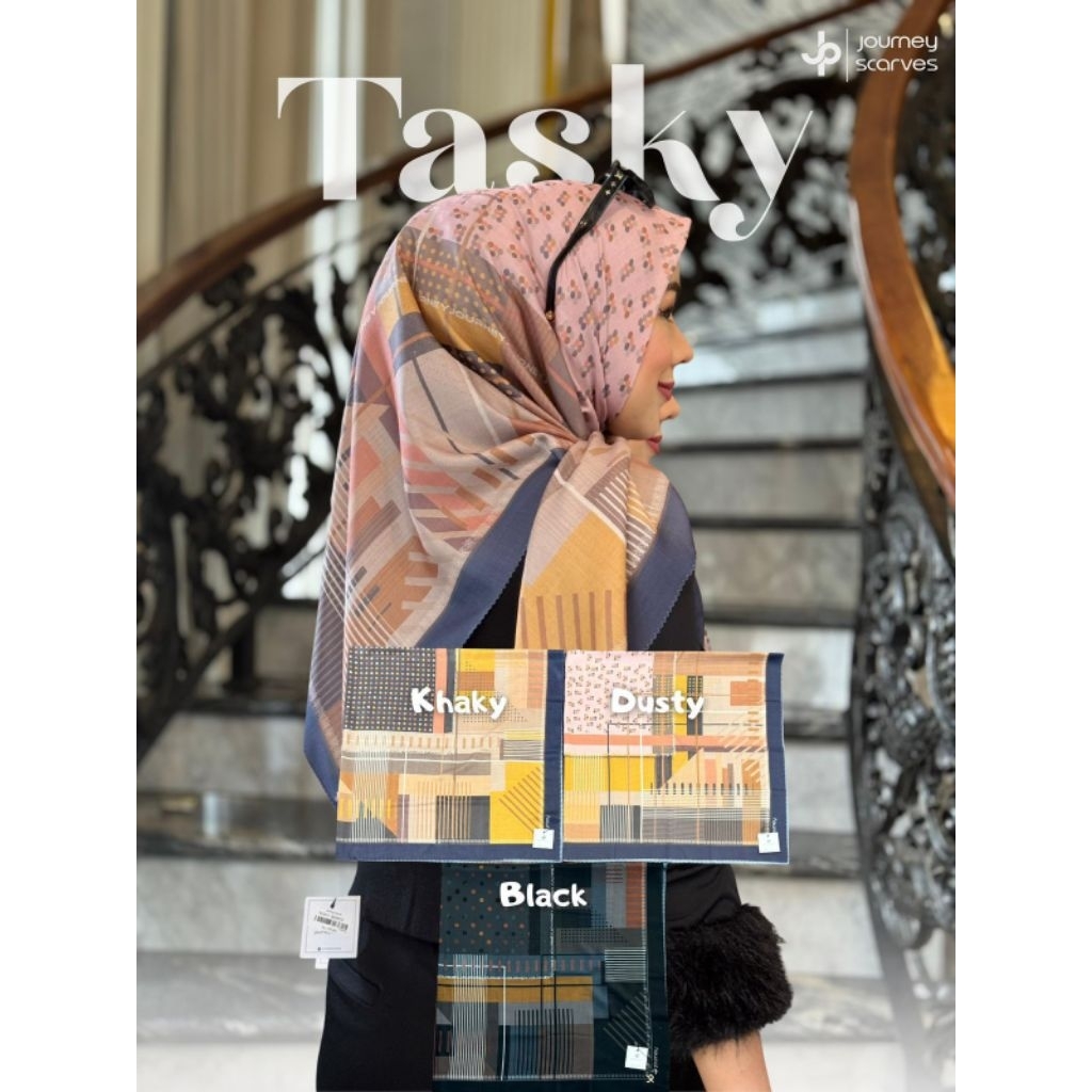 JOURNEY ORI HIJAB TERBARU MOTIF TASKY SERIES