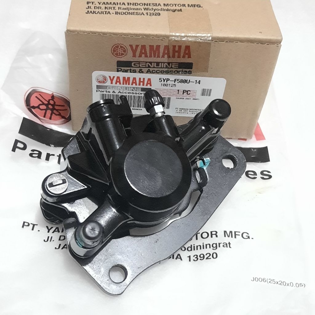 KALIPER PALABABI DEPAN HITAM VEGA R NEW ASLI ORI YAMAHA 5YP-F580U-14