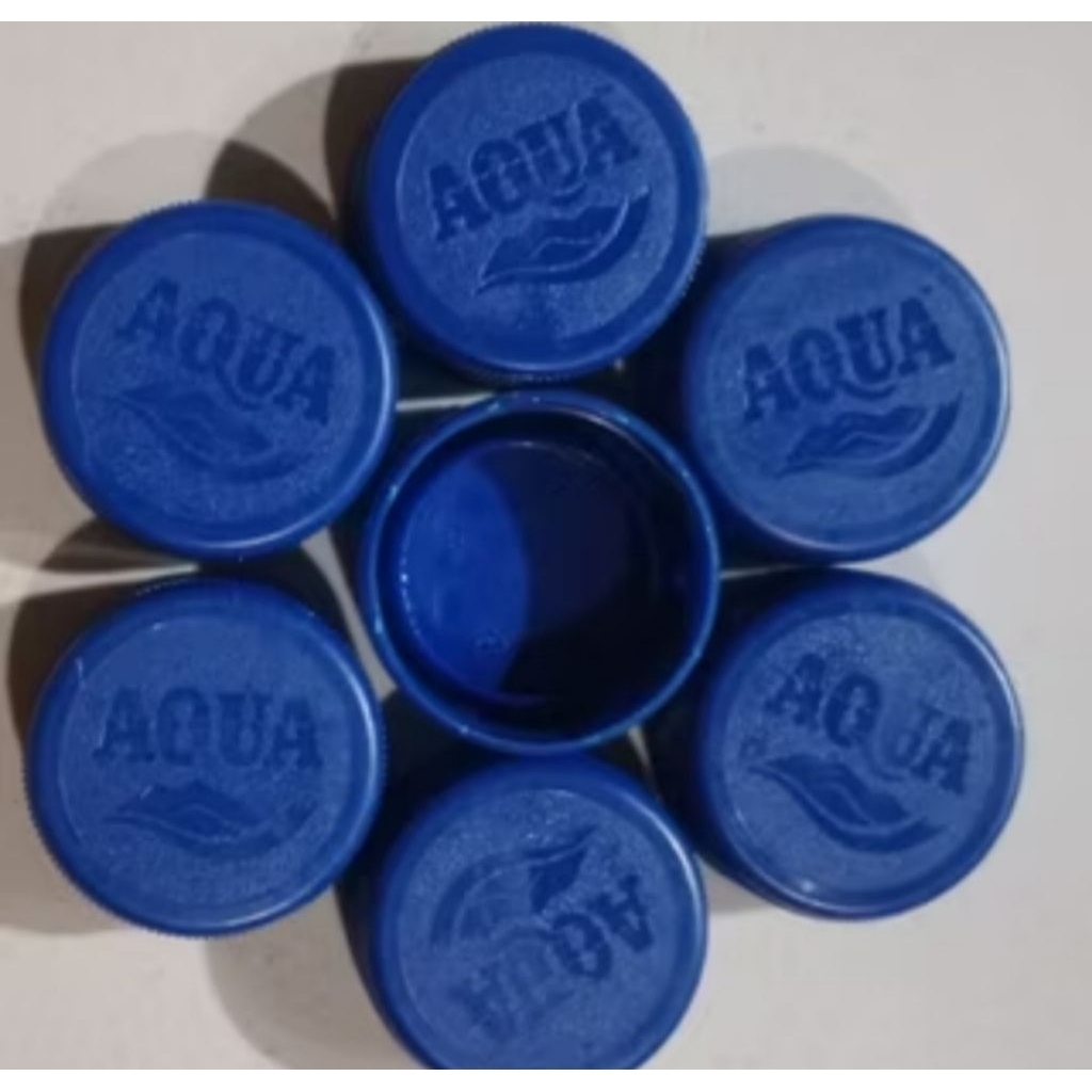 tutup botol aqua bekas 600 ml