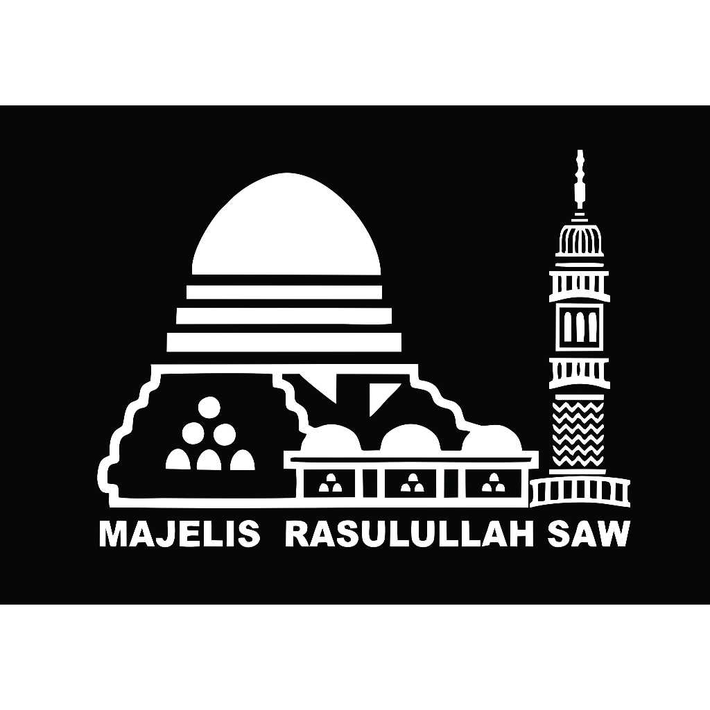 0547 Sticker Majelis Rasulullah SAW cutting
