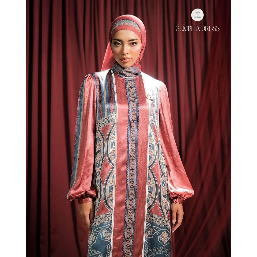 Premium Gempita series by Shkata gamis kerudung
