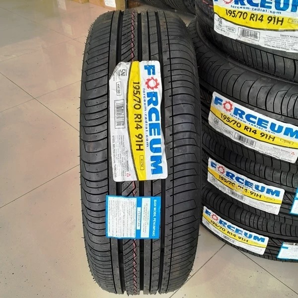 BAN MOBIL TUBELESS 195 70 R14 FORCEUM ECOSA UNTUK HARIAN SEMUA MUSIM