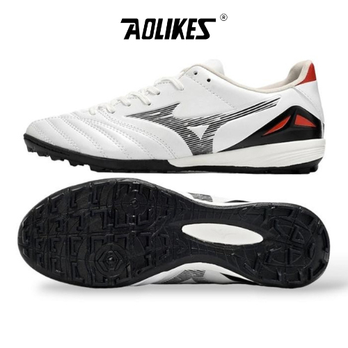 Aolikes Sports - Sepatu Futsal Mizuno Morelia Neo 4 Pro White Black Red Tf