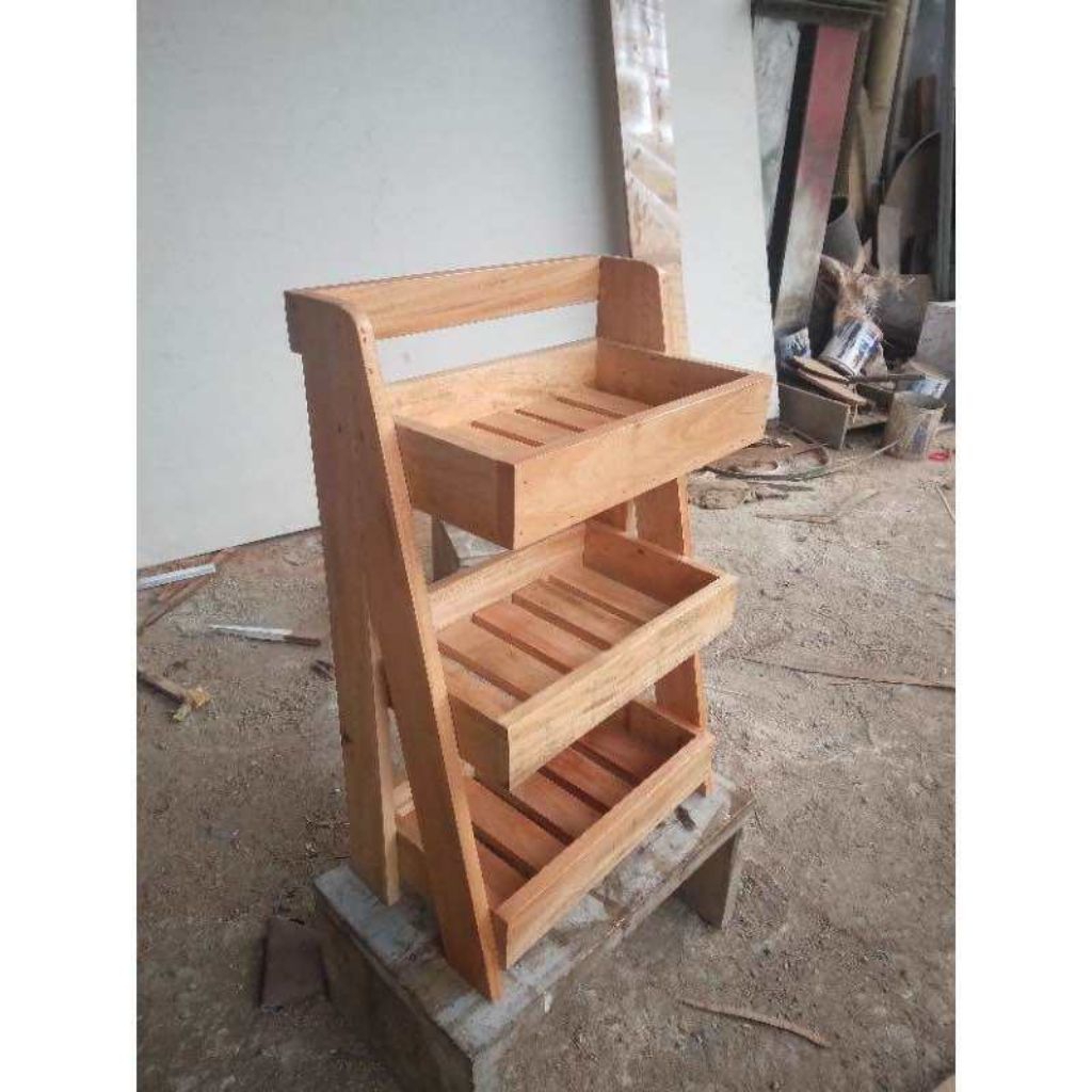 2500/rak bumbu 3 susun kayu kuat
