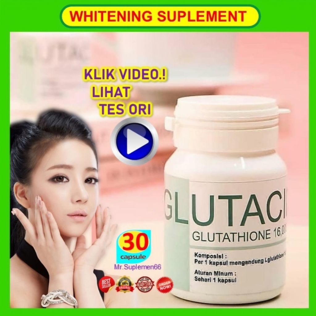 SUPLEMEN PEMUTIH BADAN GLUTACID ORI BPOM