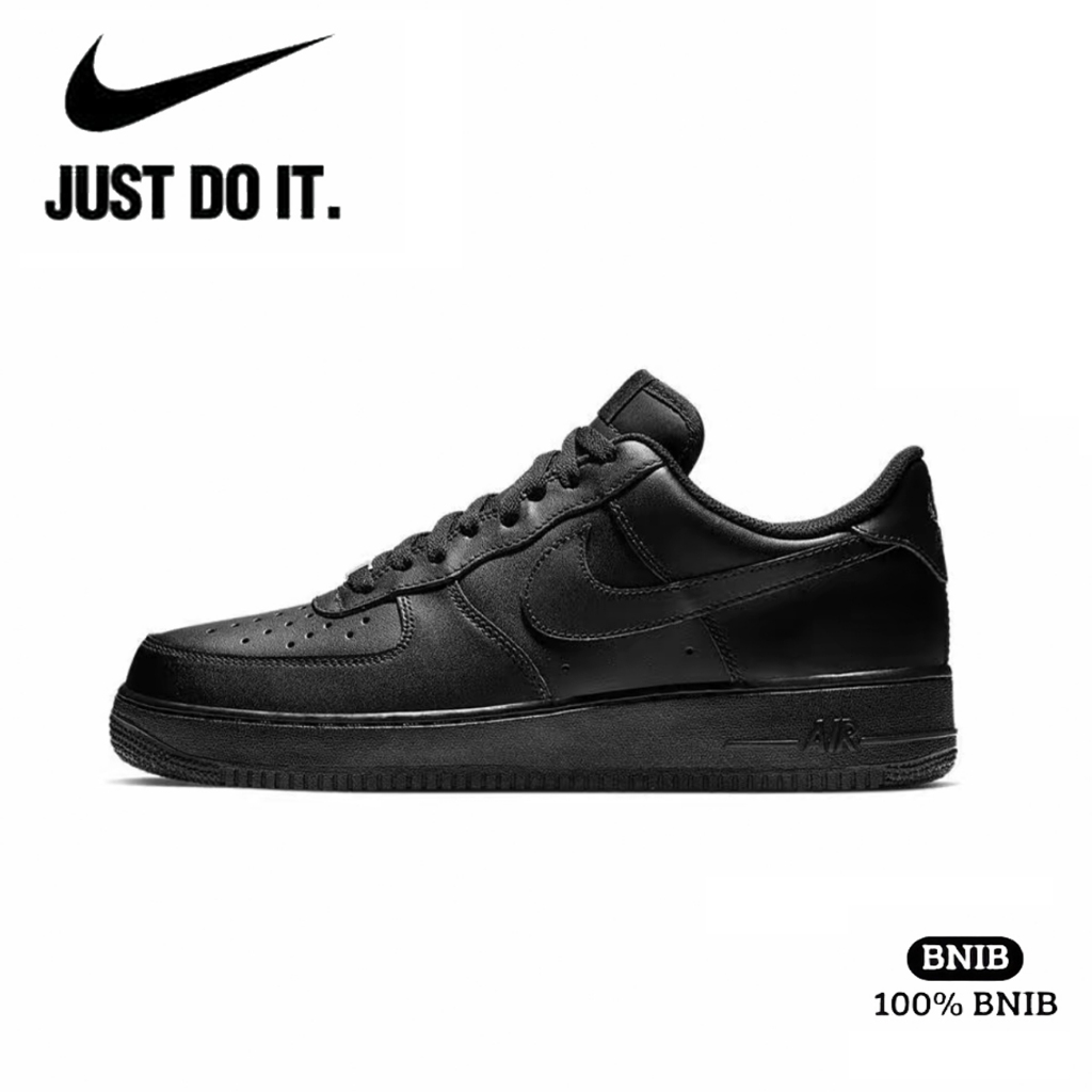 NIKE Air Force 1 Triple Black Original 100%