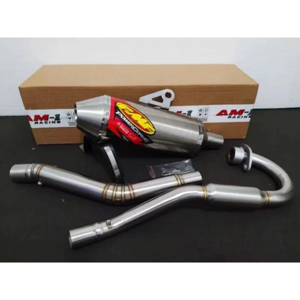 High quality FMF Power Core4 Exhaust Stainless pipe for Klx150 - Crf150 -Wr155