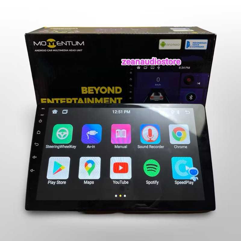 Headunit Android 9 Inch 10 Inch Momentum 2GB+32GB MO-9166 MKII Carplay Android Auto
