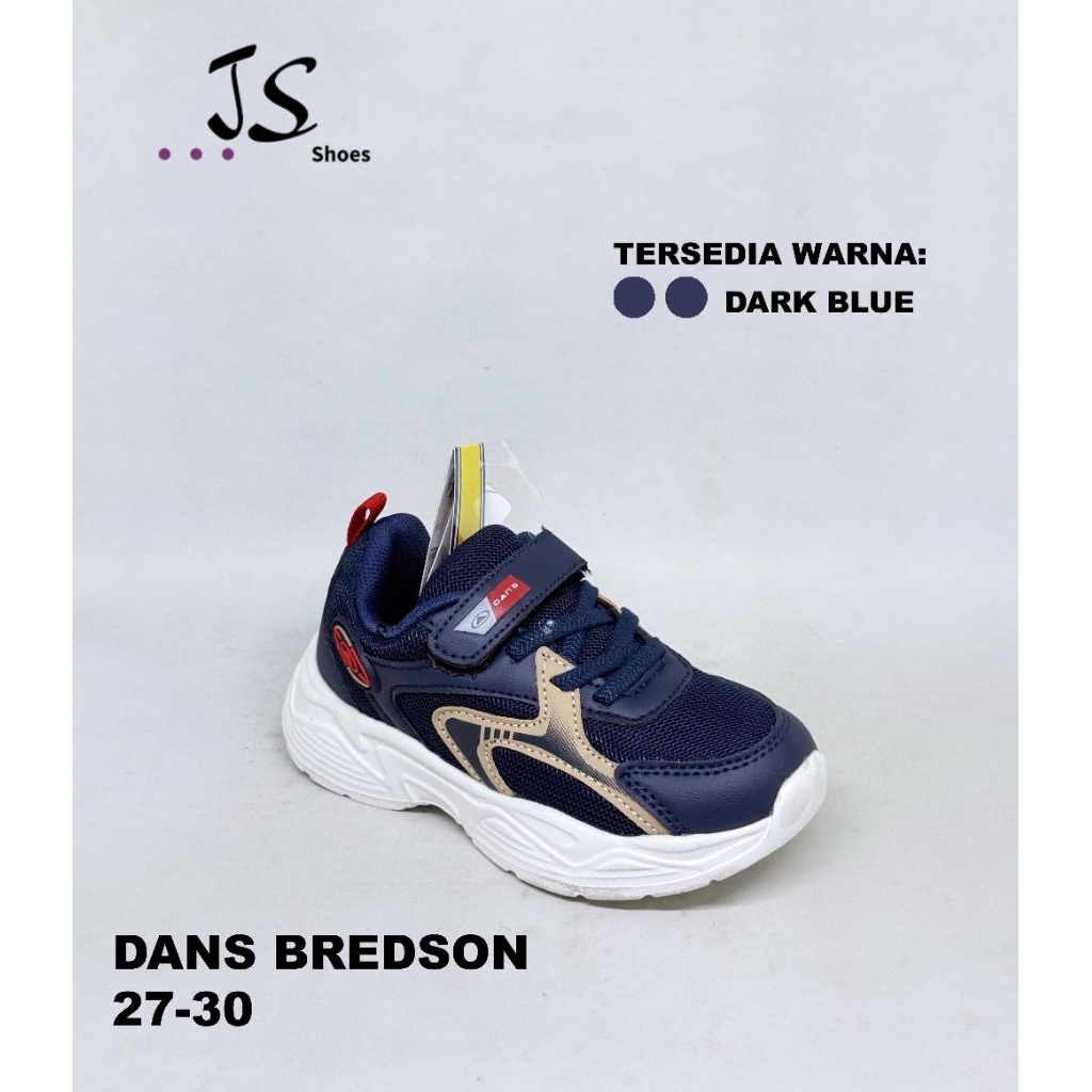 DANS BREDSON - SEPATU SNEAKERS SEPATU SEKOLAH ANAK COWOK MERK DANS ORIGINAL
