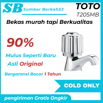 Keran Wasatafel TOTO T205MB Kran TOTO 205MB Cold Only TOTO T205MB Original