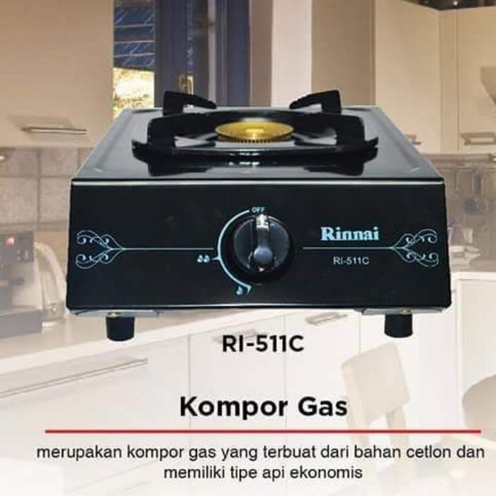 KOMPOR GAS RINNAI 1 TUNGKU | RINNAI RI - 511C | KOMPOR GAS
