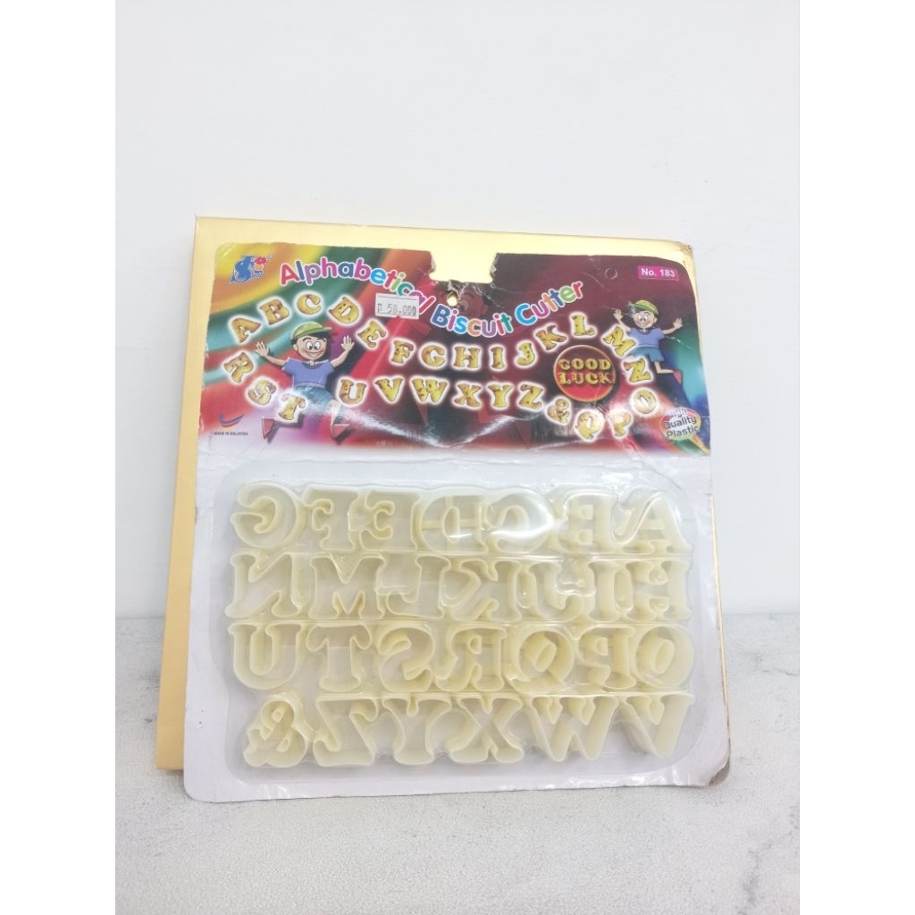cetakan huruf,cetakan fondant plastik