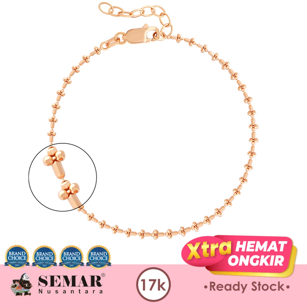 Gelang Emas Micheline Shimmering Gold 17K Semar Nusantara
