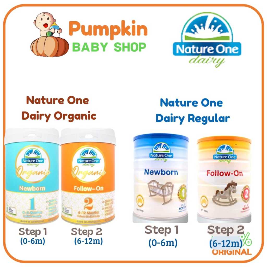 Nature One Dairy Organic Formula Milk Step 1 dan 2 / Nature One Dairy Formula Milk